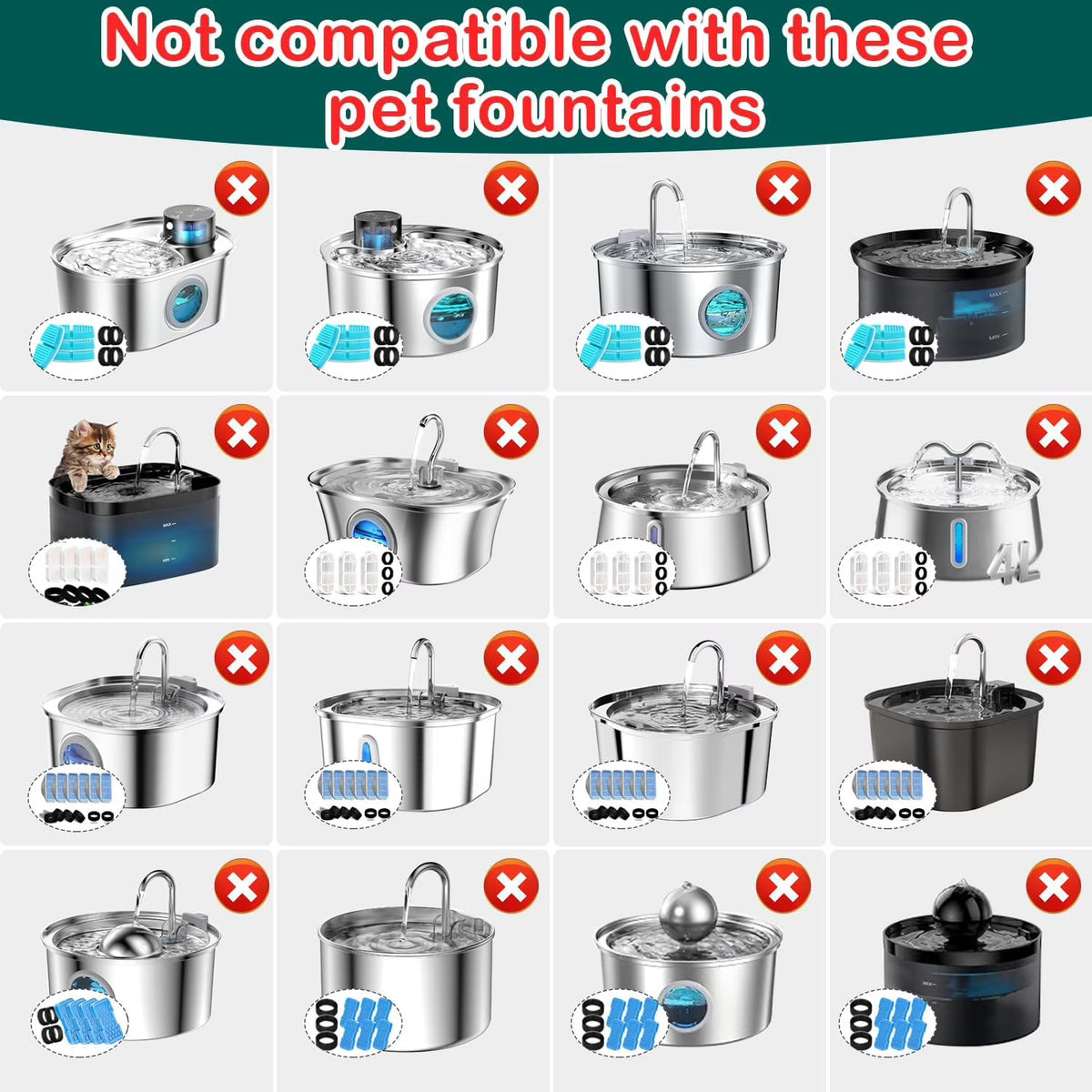 16 FILTERS WATER FOUNTAIN