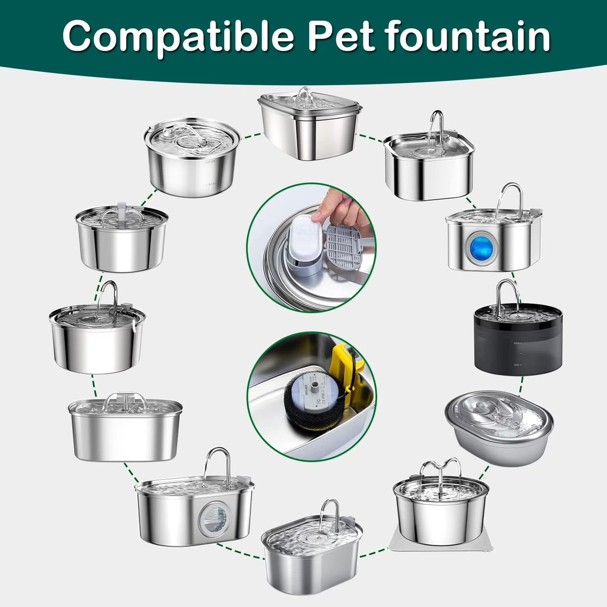 16 FILTERS WATER FOUNTAIN